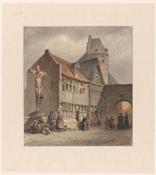 Street in Antwerp, 1833-1892. Creator: Jan Gerard Smits.