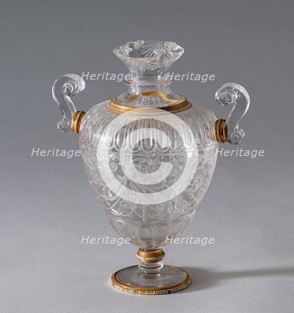 Vase with Two Handles, c. 1600 (vase); 19th century (handles). Creator: Unknown.