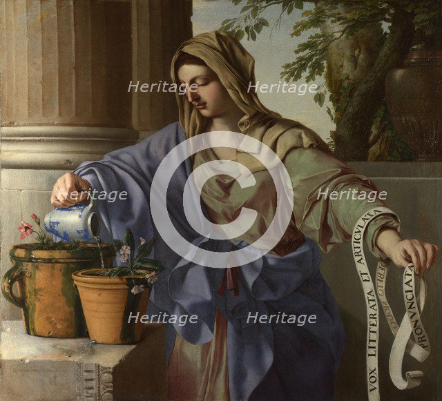 Allegory of Grammar, 1650. Artist: La Hyre, Laurent, de (1606-1656)