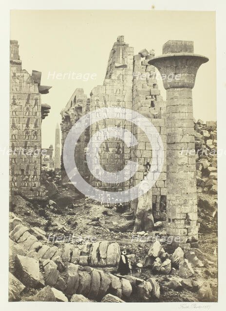 The Court of Shishak, 1857. Creator: Francis Frith.