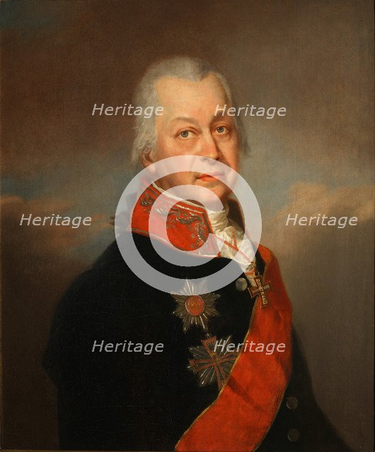 Portrait of Andrei Andreyevich Nartov (1736-1813), 1808. Artist: Alkin (Spartansky), P.A. (active Early 19th cen.)
