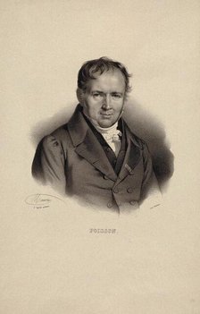 Portrait of Siméon Denis Poisson (1781-1840). Creator: Maurin, Nicolas-Eustache (1799-1850).