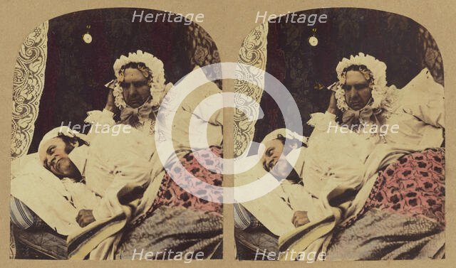 Mrs. Caudle's Curtain Lectures, about 1860. Creator: London Stereoscopic & Photographic Co.