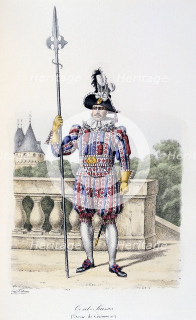 'Cent-Suisses, Tenue de Cèrèmonie', 1814-17. Artist: Eugene Titeux