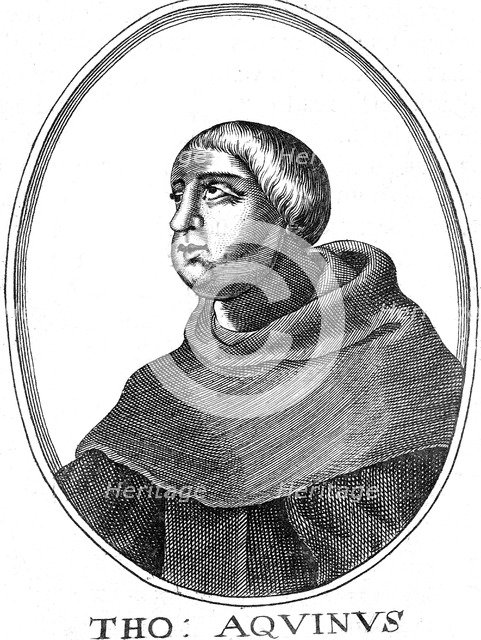 St Thomas Aquinas (c1225-1274), Italian philosopher and theologian. Artist: Unknown