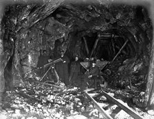 Boring in the Tunnel, 1900-1904. Creator: Unknown.