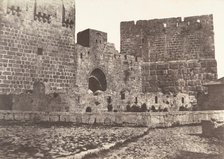Jérusalem, Tour de David, 1854. Creator: Auguste Salzmann.