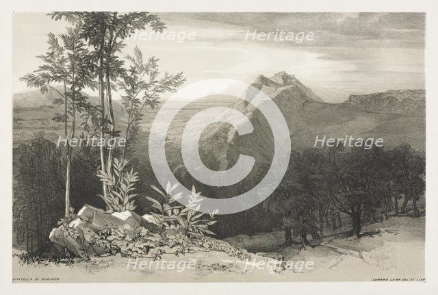 Civitella di Subiaco, c. 1840. Creator: Edward Lear (British, 1812-1888).