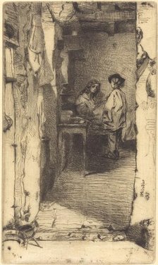 Rag Pickers, Quartier Mouffetard, Paris, 1858. Creator: James Abbott McNeill Whistler.