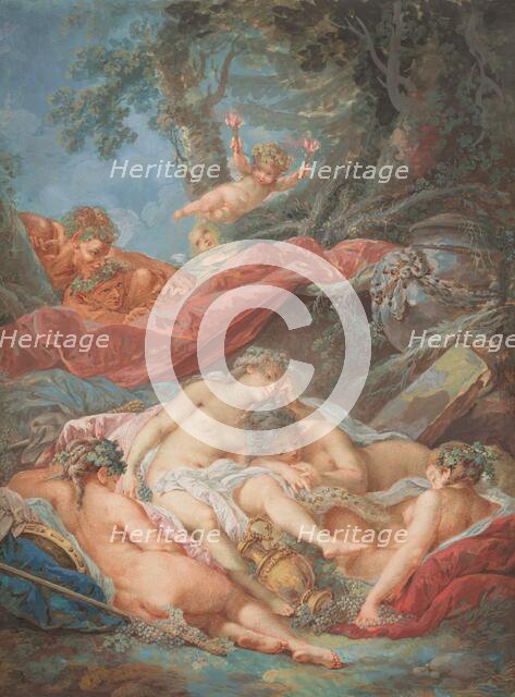 Sleeping Bacchantes, 3rd quarter of the 18th century. Creator: Jacques Charlier.