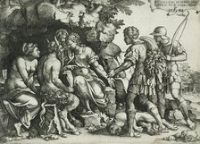 Achilles and Chiron (?), 1543. Creator: Georg Pencz.