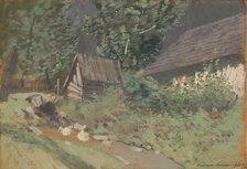 Behind the Barn, 1918. Creator: Ferdinand Katona.