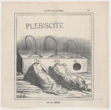 Avis aux amateurs, 1871. Creator: Honore Daumier.