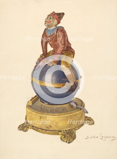 Iron Toy Bank, c. 1940. Creator: Sarkis Erganian.