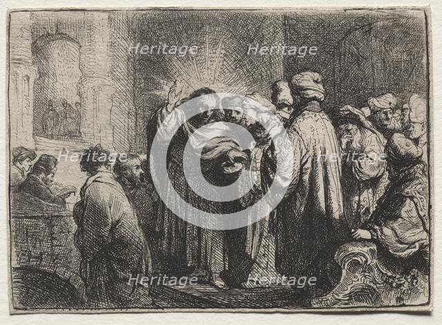 The Tribute Money, c. 1635. Creator: Rembrandt van Rijn (Dutch, 1606-1669).