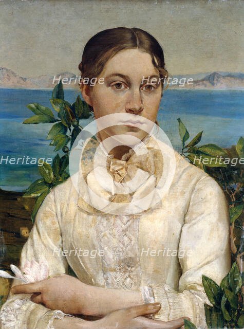 Portrait of Noemi Renan at seventeen, c1879. Creator: Ernest Cornelis Ary Renan.
