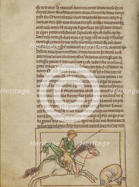 A Beaver; Northumberland Bestiary, about 1250-1260. Creator: Unknown.