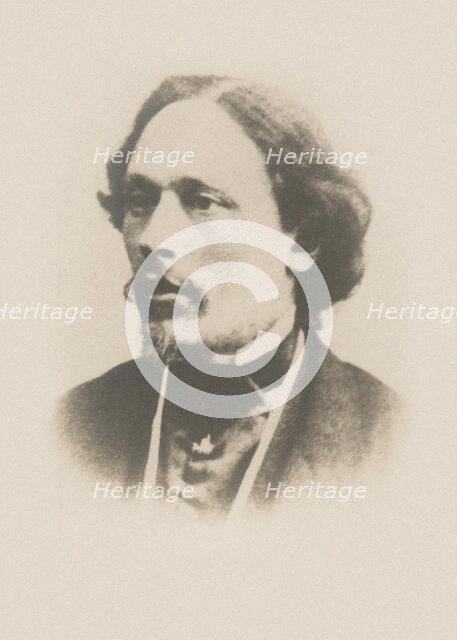 Portrait of the violinist and composer Nikolay Yakovlevich Afanasyev (1821-1898), ca 1860. Creator: Anonymous.