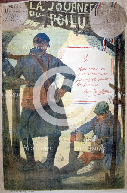 'Journée du Poilu 25 et 26 Décembre 1915', French World War I poster, 1915. Artist: Unknown