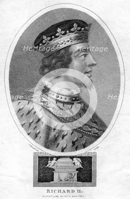 Richard II, King of England, (1799).Artist: J Chapman
