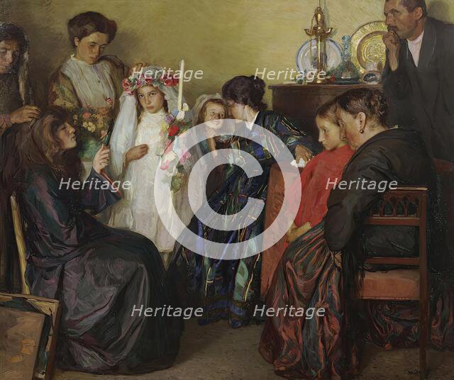 Preparation for the festival, 1912. Creator: Jehudo Epstein.