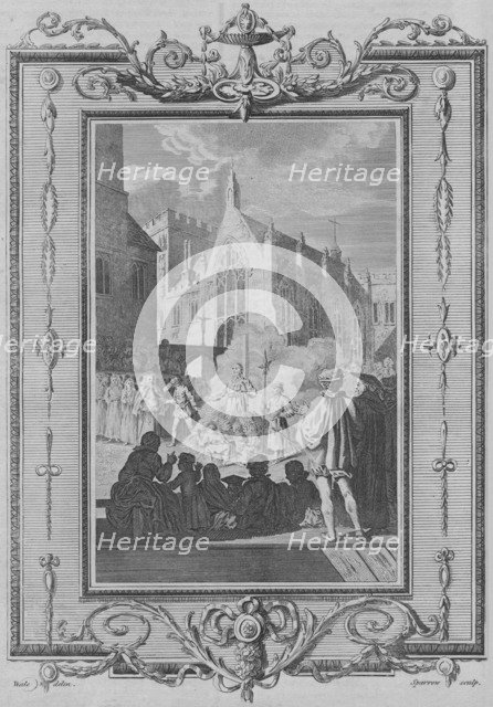 'The Manner of Burning the Martyrs, during the Bloody Reign, of Queen Mary', 1783.  Artist: Samuel Sparrow.