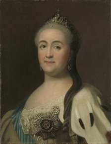 Portrait of Empress Catherine II (1729-1796). Creator: Erichsen, Vigilius (1722-1782).