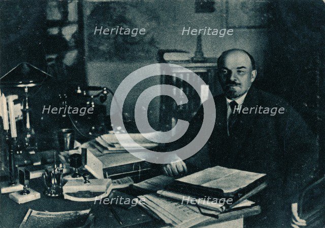 'Vladimir Ilich Lenin, Russian Bolshevik leader, Moscow, Russia, 7th October', 1922. Artist: Unknown.