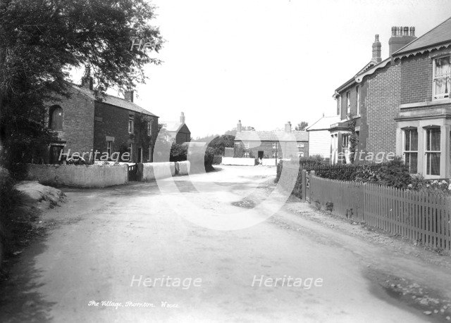 Street in Thornton, Lancashire, 1890-1910. Artist: Unknown