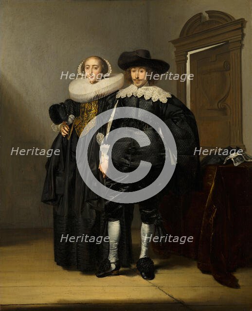 Portrait of a Married Couple, c1620-1670. Creator: Pieter Codde.