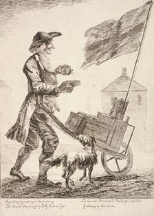 Pudding seller, Cries of London, 1760. Artist: Paul Sandby