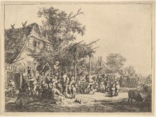 Dance Under the Trellis, 1610-85. Creator: Adriaen van Ostade.