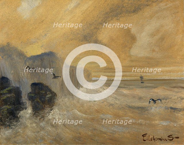 Rocky Seashore, late 19th-early 20th century. Creator: Louis Michel Eilshemius.