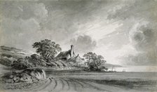 A Cottage near the Shore of a Lake, 18th century. Artist: John Baptist Malchair.