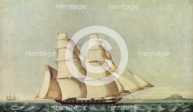 'The Opium Clipper Brig Anonyma in the Straits of Malacca', 1846. Artist: Norman Hill.