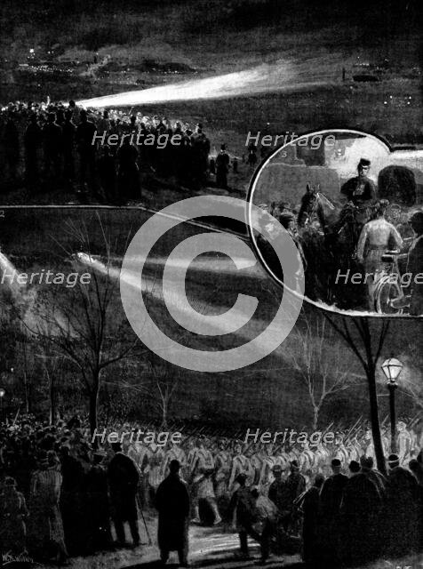 The Defence of London: the Great Night March of the Guards and Volunteers, 1898. Creator: Unknown.