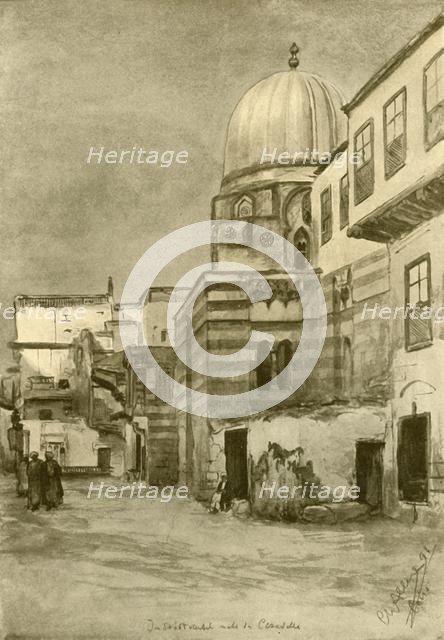 Mosque, Cairo, Egypt, 1898.  Creator: Christian Wilhelm Allers.