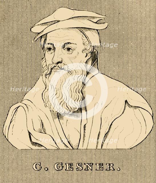 'C. Gesner', (1516-1565), 1830. Creator: Unknown.