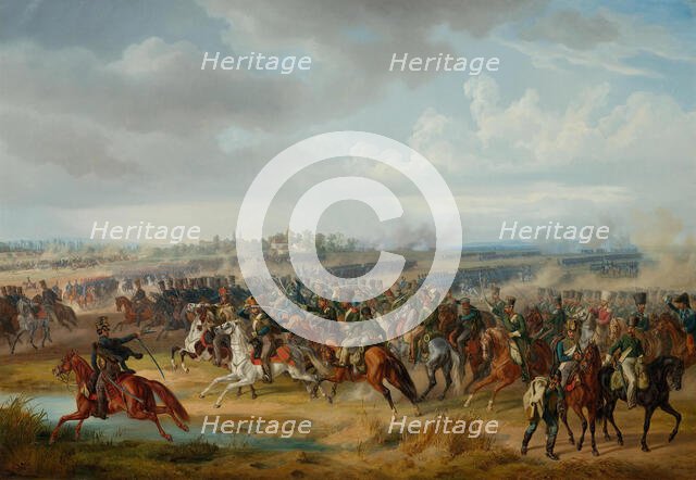 Battle of Pápa on 12 Juny 1809, 1844. Creator: Adam; Albrecht (1786-1862).