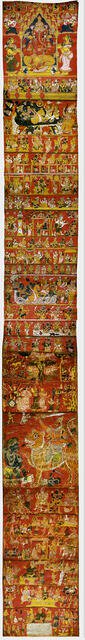 A Narrative Scroll from Andhra Pradesh, c. 1875. Creator: Unknown.