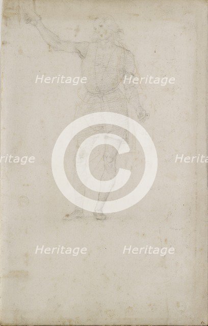 Study for a St John the Baptist. Verso: An Eye, late 15th-early 16th century. Artist: Perugino.