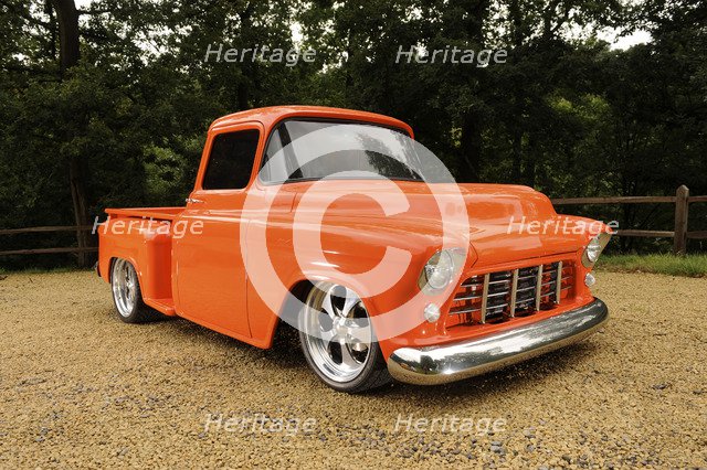 Chevrolet Model 3A Truck 1957. Artist: Simon Clay.