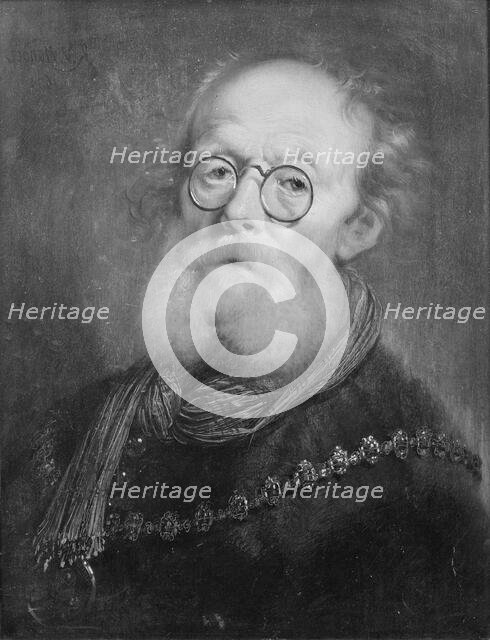 An old man. Allegory of sight, 1639. Creator: Karel van Mander III.