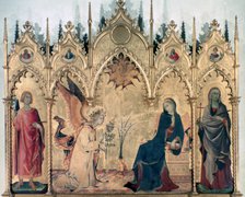 'The Annunciation and Two Saints', 1333. Artist: Simone Martini