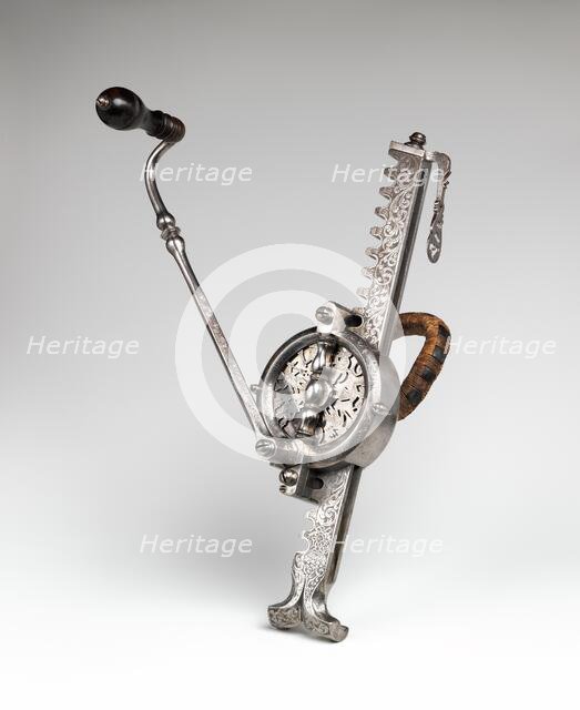 Cranequin (Crossbow Winder), German, probably Nuremberg, dated 1727. Creator: Unknown.