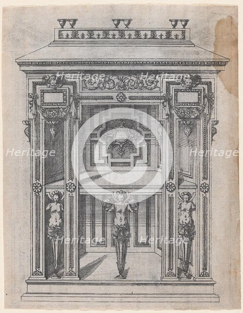 Furniture Design, 1565-70. Creator: Jacques Androuet Du Cerceau.
