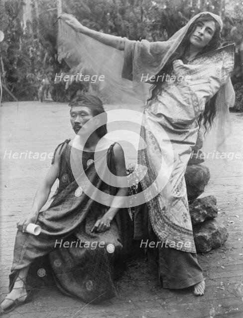 Takeshi Kanno & wife, 1914. Creator: Bain News Service.