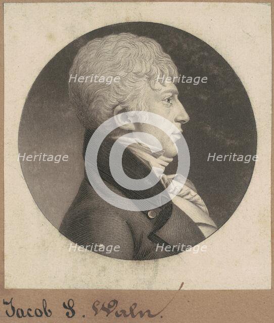 Jacob S. Waln, 1802. Creator: Charles Balthazar Julien Févret de Saint-Mémin.