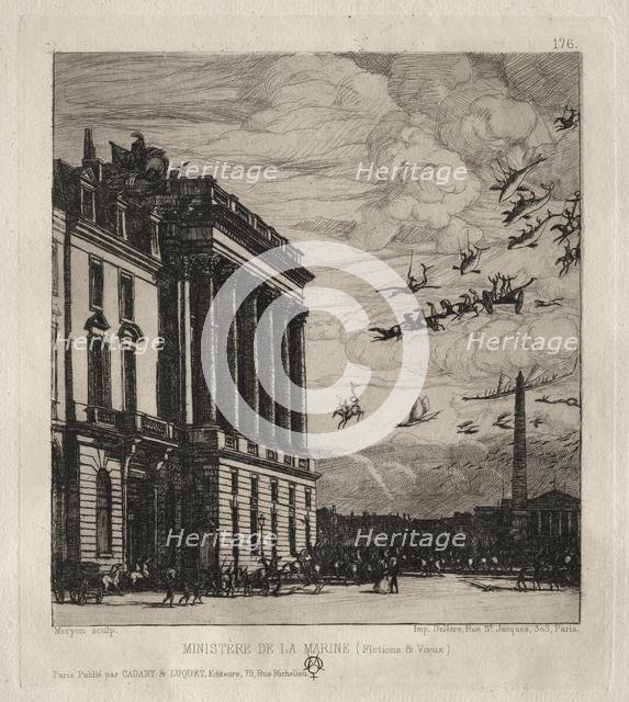 The Admiralty, Paris, 1865. Creator: Charles Meryon (French, 1821-1868).