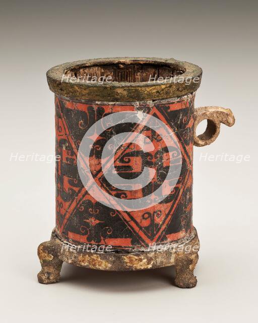 Lacquer cup with handle, 300-200 B.C.E.. Creator: Unknown.